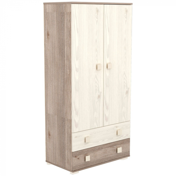 Dulap cu 2 usi si 2 sertare Hubners Sofia crem nisip [2]