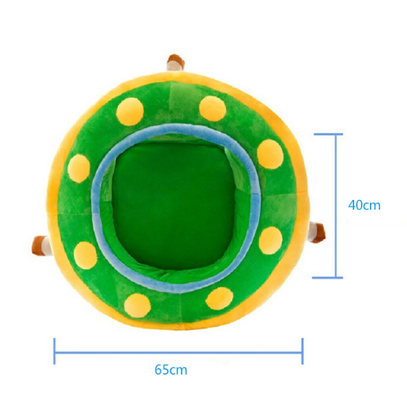 Fotoliu din plus, model centru de joaca, cu spatar detasabil, verde [3]