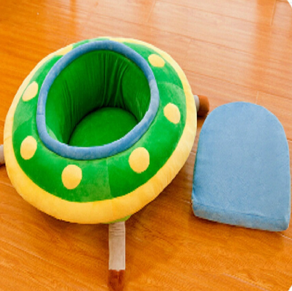 Fotoliu din plus, model centru de joaca, cu spatar detasabil, verde [7]