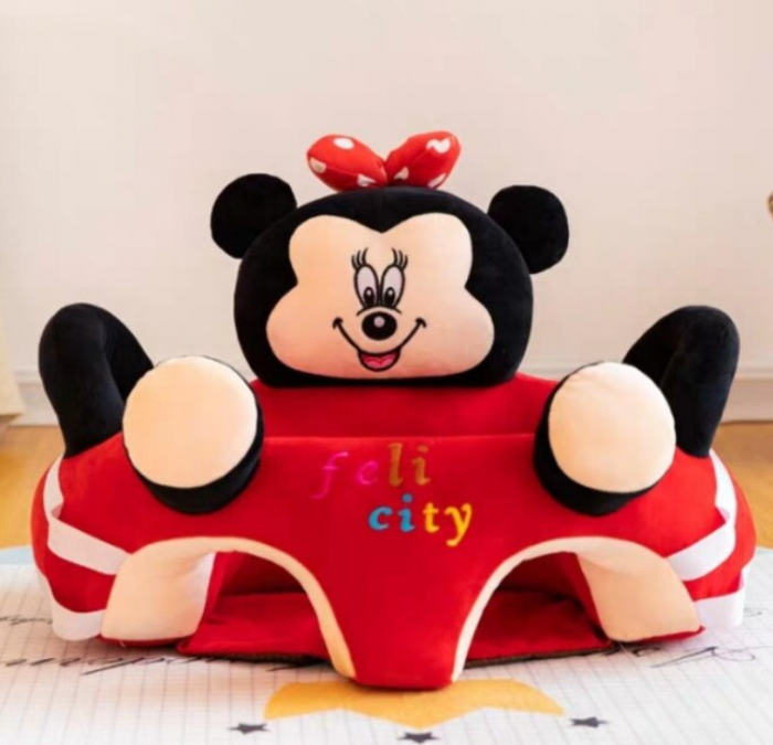 Fotoliu din plus cu spatar si centru de joaca, Minnie Mouse, Dimensiune 53 cm x 53 cm x 50 cm [3]