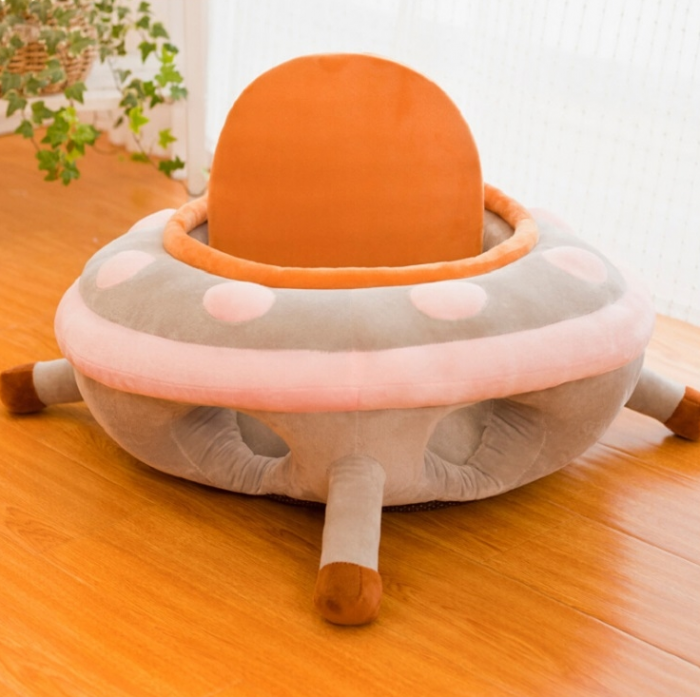 Fotoliu din plus, model centru de joaca, cu spatar detasabil, roz pudra [4]