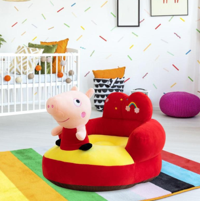 Fotoliu pentru bebe din plus , cu spatar Purcelusa Peppa Pig [2]