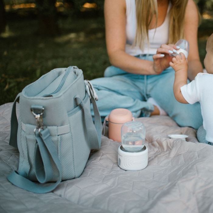 Geanta mame pentru carucior Carmen, gri, Babyono [13]