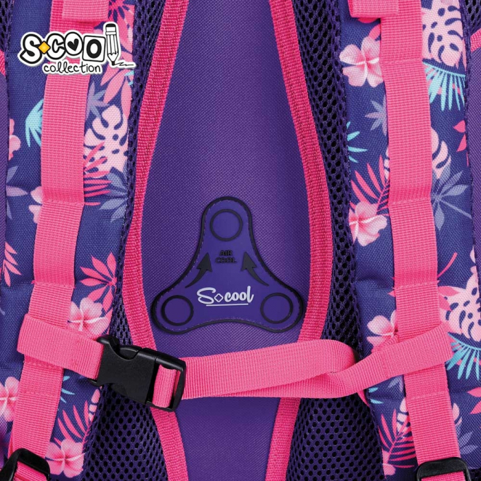 Ghiozdan anatomic FLAMINGO, 39x33x18 cm - S-COOL [9]