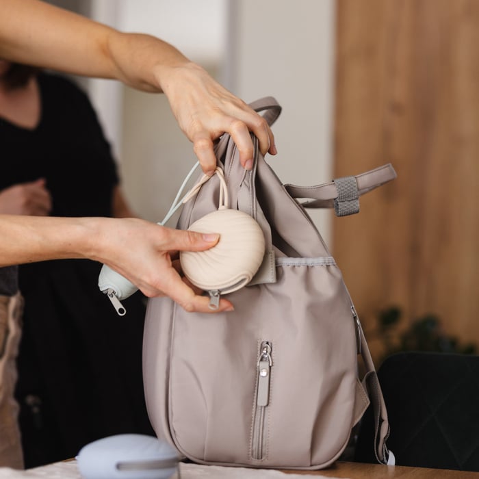 Husa protectie suzeta silicon, roz, Babyono [5]