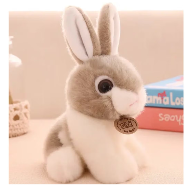 Iepuras de plus, cu medalion, 25 cm [2]