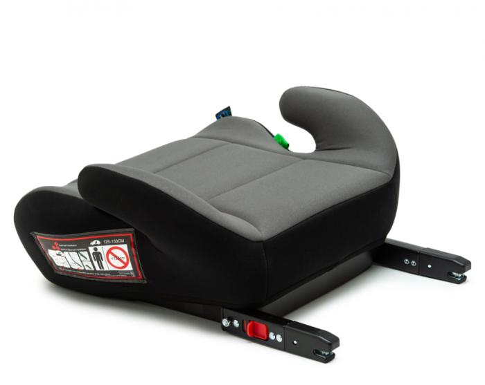 Inaltator auto Juju Jazzy Booster i-Size ISOFIX, Negru-Gri [3]