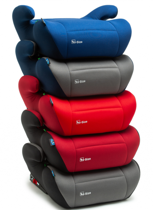 Inaltator auto Juju Jazzy Booster i-Size ISOFIX, Negru-Rosu [5]