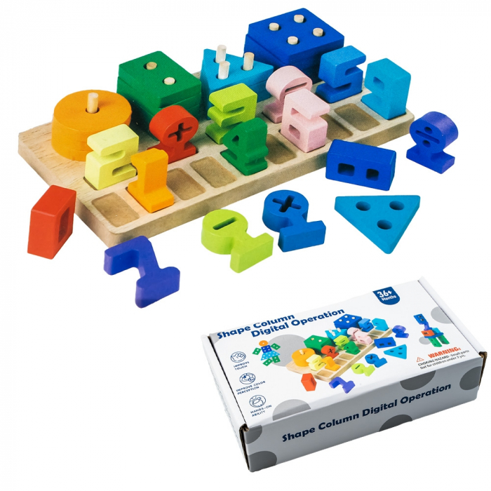 Joc educativ de potrivire, din lemn [3]