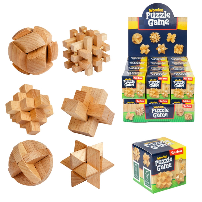 Joc puzzle 3D din lemn - Toi-Toys [5]