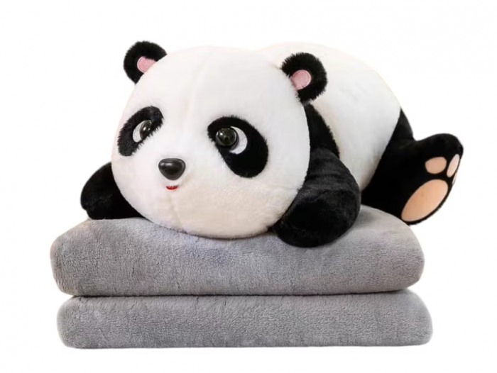 Jucarie de plus cu paturica inclusa, Ursulet Panda [1]