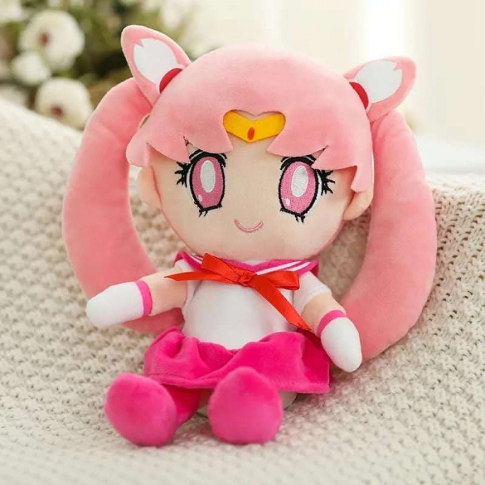 Jucarie de plus tip anime Sailor Chibi Moon Chibiusa, Toxic Beauty, 25 cm, roz [1]