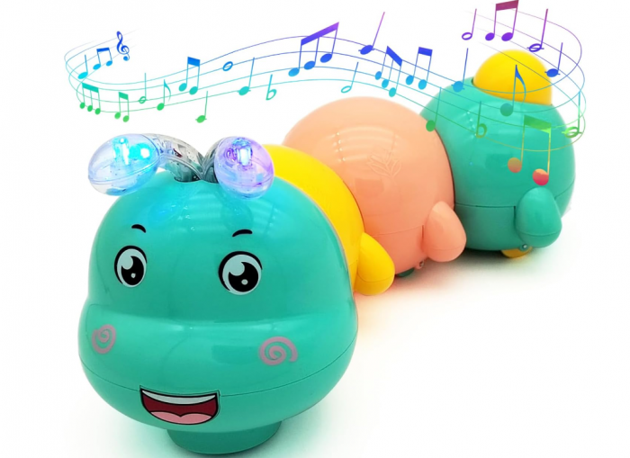 Jucărie electrică, omidă pentru bebeluși, se taraste si lumineaza [2]