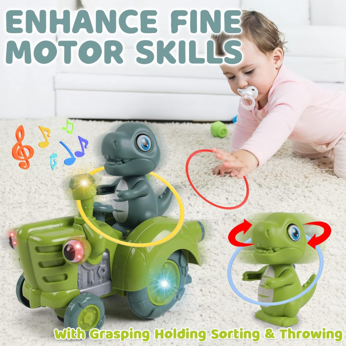 Jucarie electrica, pentru copii, cu lumini si sunete, schimbare automata de directie [5]