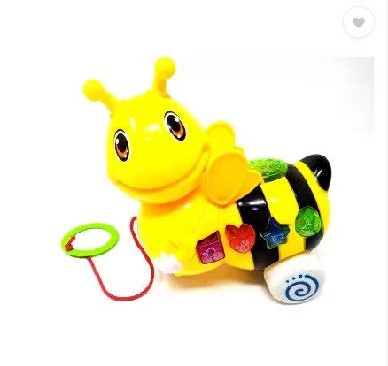 Jucarie interactiva, Albinuta cu lumini si sunete, Galben [2]