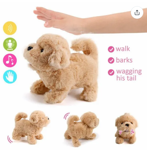 Jucarie interactiva, primul meu animalut, latra, merge si da din caput [4]