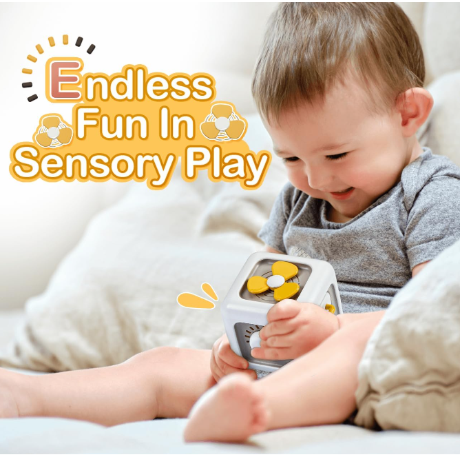 Jucarie senzoriala, colectia Montessori, 6 in 1, Descopera lumea [6]