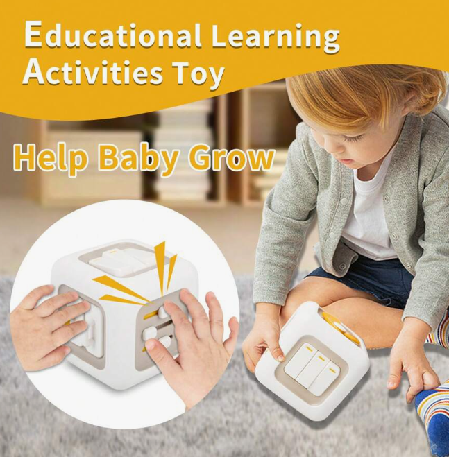 Jucarie senzoriala, colectia Montessori, 6 in 1, Descopera lumea [4]