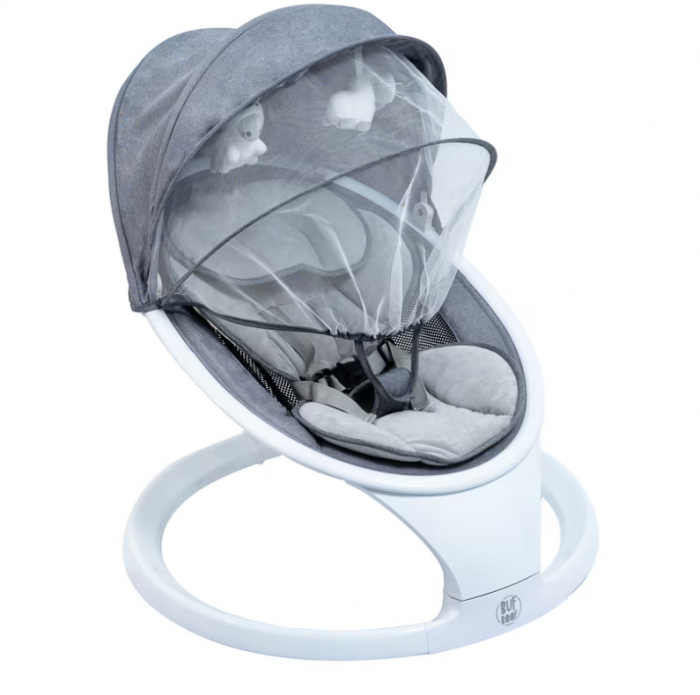 Leagan Electric Inteligent Portabil W5 BUF BOOF, Multifunctional, Conexiune Bluetooth, 5 Module miscare, Telecomanda, Functie EasyTouch, gri [3]