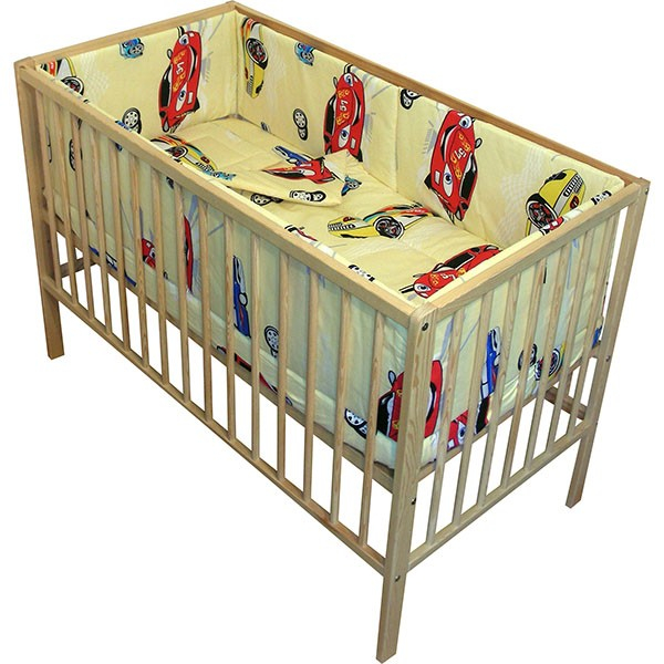 Lenjerie patut Hubners Masinute 5 piese crem [1]