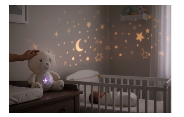 Little Dreamer, proiector, ursulet, crem [3]