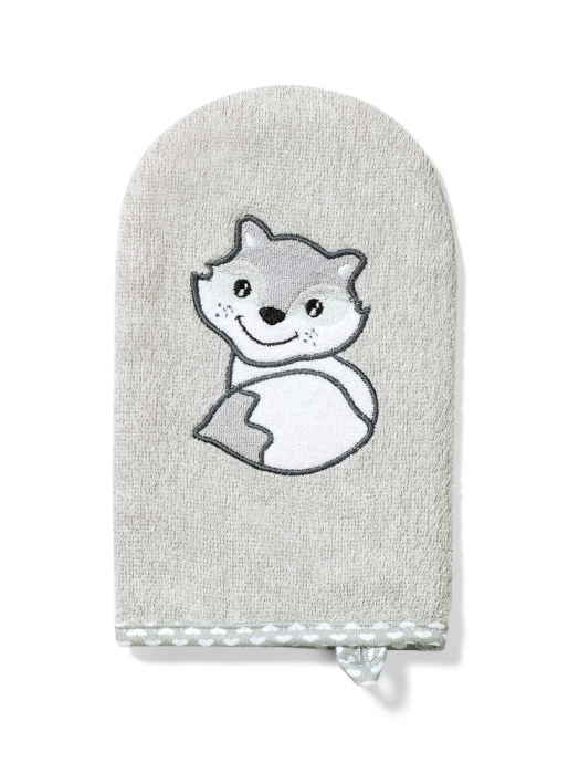 Manusa de baie din fibra de bambus Babyono gri [1]