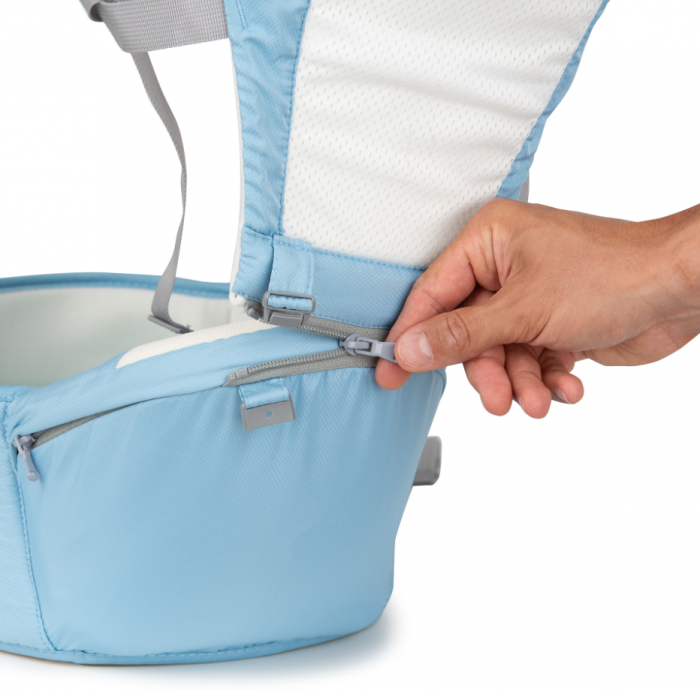 Marsupiu cu scaunel Juju HugMeTight, Albastru [6]