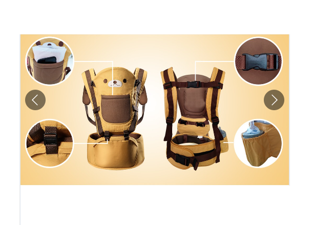 Marsupiu Ergonomic Bubu-Still, Port-bebe cu 10 pozitii de purtare, 100% bumbac, 0-20 kg , maro [3]