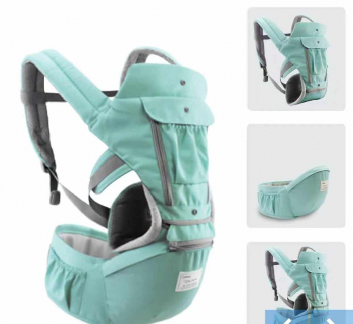 Marsupiu Ergonomic pentru Bebe, cu Scaunel, 3-25 Kg, All Season,Bubu-Still®, Bumbac,10 Pozitii, rosu [5]