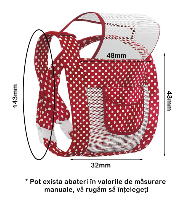 Marsupiu Ergonomic, suporta pana la 20kg, Bumbac, 3-36luni [6]