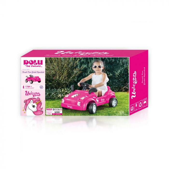 Masina Cu Pedale, Roz, Unicorn, DOLU [2]