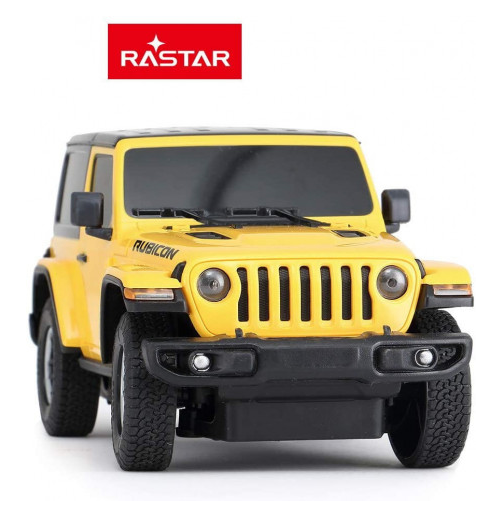 Masina Cu Telecomanda Jeep Wrangler Rubicon Galben Cu Scara 1 La 24 [3]
