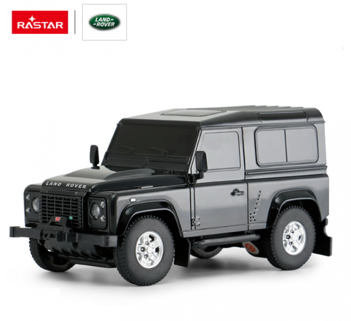Masina cu telecomanda land rover defender negru cu scara 1 la 24 [4]