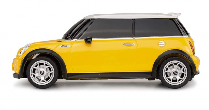 Masina Cu Telecomanda Mini Cooper Galbena Cu Scara 1 La 24 [4]