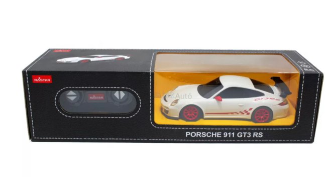 Masina cu telecomanda porsche gt3 rs alb cu scara 1 la 24 [2]