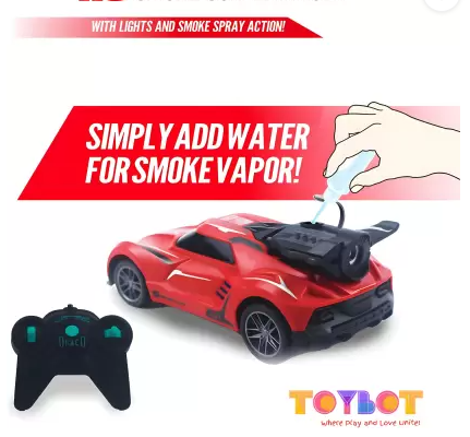 Masinuta cu telecomanda, Scara 1:20, Spray turbo pentru fum inclus [3]