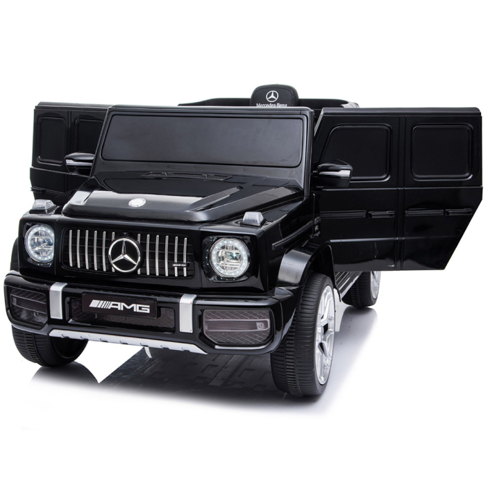 Masinuta electrica Chipolino SUV Mercedes AMG G63 cu scaun din piele si roti EVA black [6]
