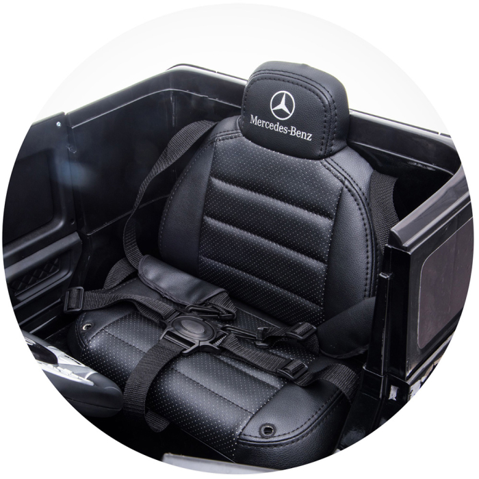 Masinuta electrica Chipolino SUV Mercedes AMG G63 cu scaun din piele si roti EVA black [14]