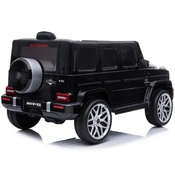Masinuta electrica Chipolino SUV Mercedes AMG G63 cu scaun din piele si roti EVA black [5]