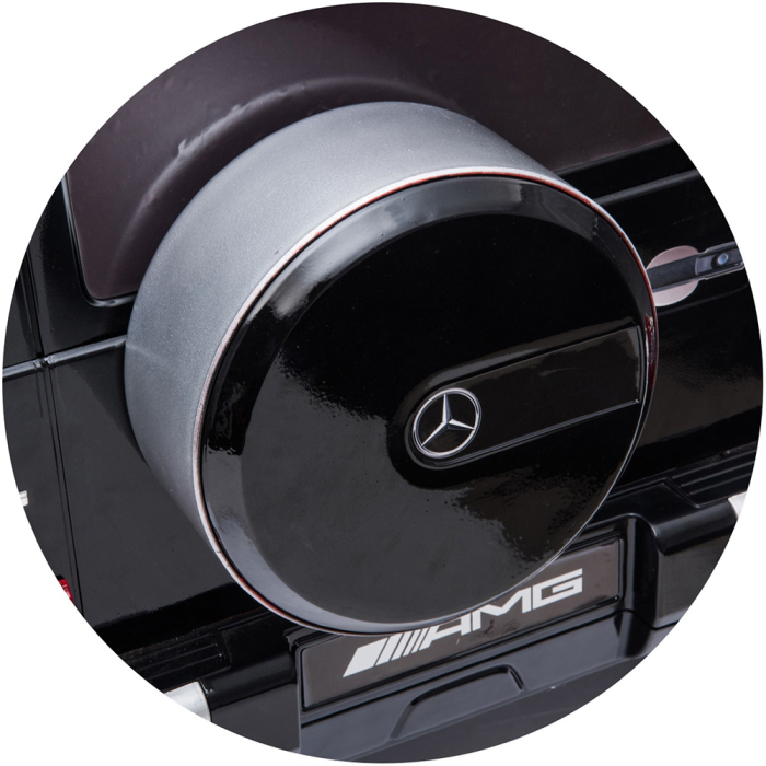 Masinuta electrica Chipolino SUV Mercedes AMG G63 cu scaun din piele si roti EVA black [9]