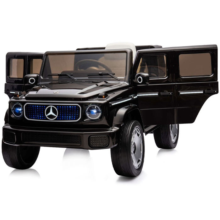 Masinuta electrica Chipolino SUV Mercedes EQG cu scaun din piele si roti EVA black [6]