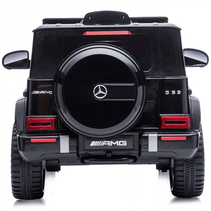 Masinuta electrica Chipolino SUV Mercedes G63 AMG cu scaun din piele si roti EVA black [8]