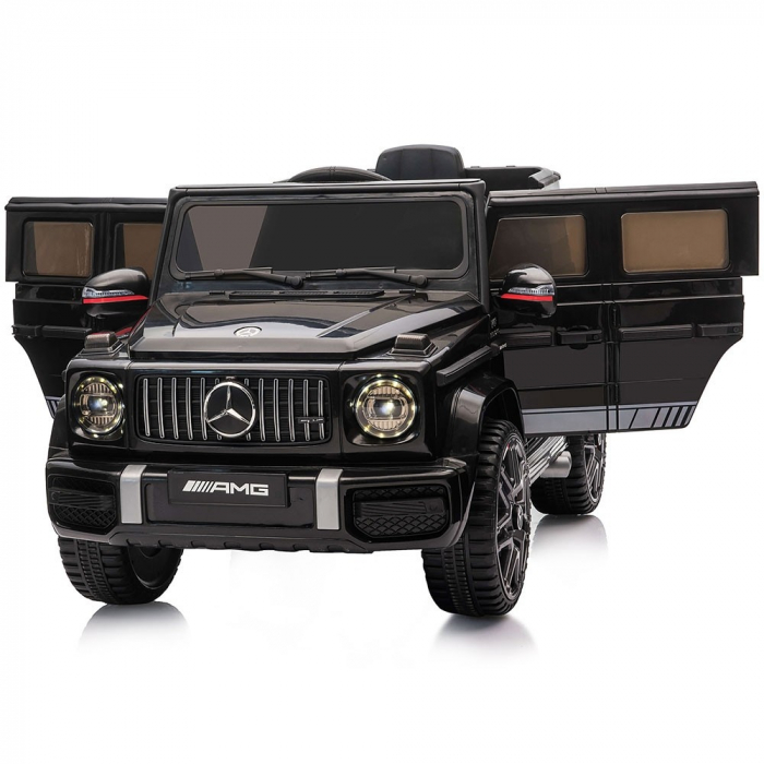 Masinuta electrica Chipolino SUV Mercedes G63 AMG cu scaun din piele si roti EVA black [5]