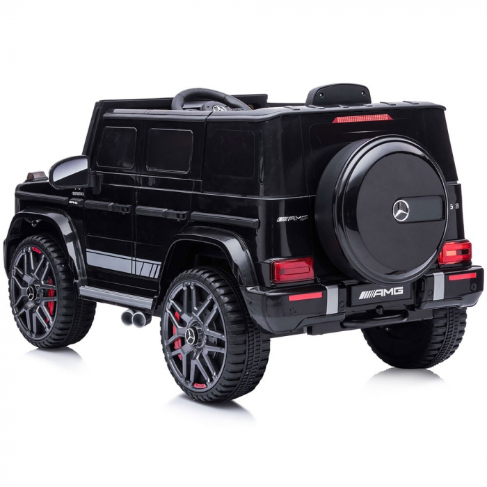 Masinuta electrica Chipolino SUV Mercedes G63 AMG cu scaun din piele si roti EVA black [7]