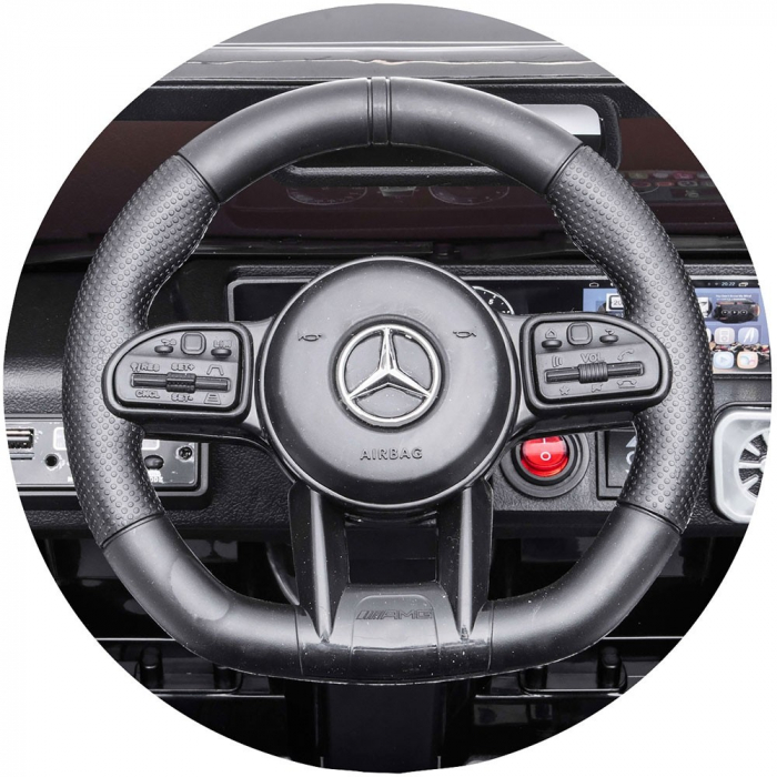 Masinuta electrica Chipolino SUV Mercedes G63 AMG cu scaun din piele si roti EVA black [11]