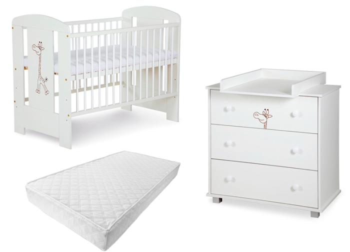 Mobilier Camera copii Si Bebelusi KLUPS SAFARI GIRAFFE Alb 2 [1]