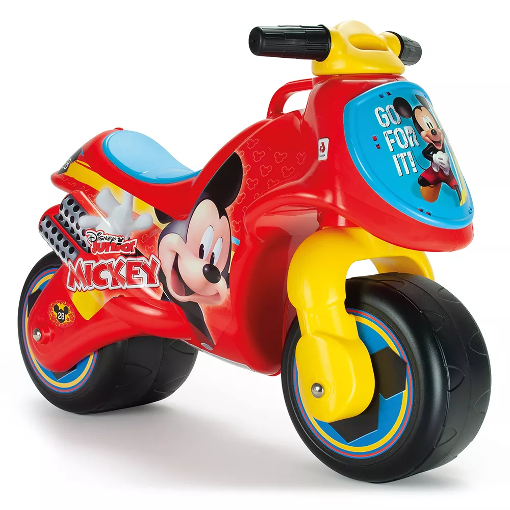 Moto Ride-on Neox fara pedale pentru copii Injusa, licenta Disney, Mickey Mouse, 18-36 luni, Rosu cu Albastru [1]