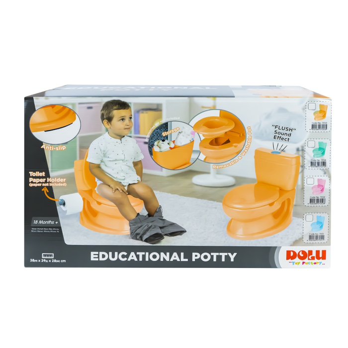 Olita Tip WC, Cu Sunet, Portocalie, 28x39x38 Cm - Dolu [2]