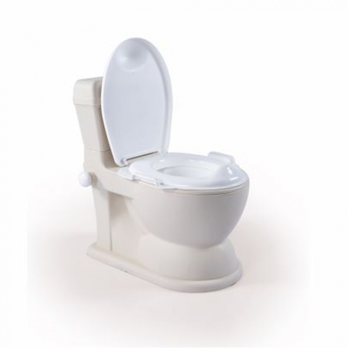 Olita tip WC, cu sunet, XL, 2 in 1, Bej [2]