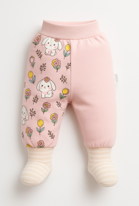 Pantaloni cu soseta, pentru fetite, calitate premium, Model pisicuta [1]